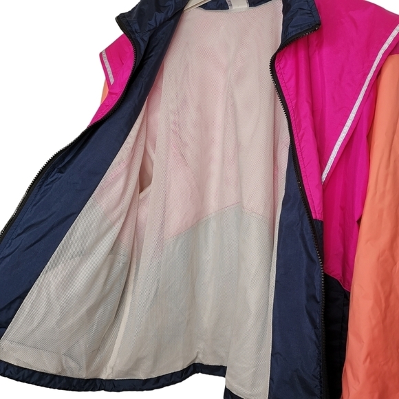 Vintage ASICS Tri-colour windbreaker, Retro ,  Neon - Picture 4 of 10
